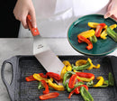 New Star Foodservice 43051 Wood Handle Flexible Grill Spatula Set, 14.5", Silver