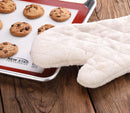 New Star Foodservice 32123 Terry Cloth Oven Mitts, Up to 400F, 13-Inch, Set of 2