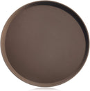 New Star Foodservice 25248 Restaurant Grade Non-Slip Tray, Plastic, Rubber Lined, Round (16-Inch, Brown)