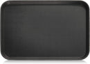 New Star Foodservice 25392 Restaurant Grade Non-Slip Tray, Plastic, Rubber Lined, Rectangular, 18" x 26" Inch (Large), Black