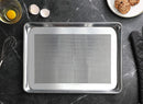 New Star Foodservice 36718 Commercial-Grade 18-Gauge Aluminum Sheet Pan/Bun Pan, Perforated, 13" L x 18" W x 1" H (Half Size)