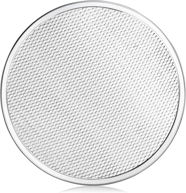 New Star Foodservice 50677 Restaurant-Grade Aluminum Pizza Baking Screen, Seamless, 12-Inch