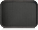 New Star Foodservice 25156 Restaurant Grade Non-Slip Tray, Plastic, Rubber Lined, Rectangular, 15-Inch x 20-Inch Black