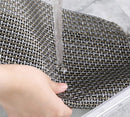 New Star Foodservice 28195 Crossweave Woven Vinyl Placemats, Set of 4, Electrum Silver