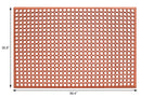 New Star Foodservice 54521 Commercial Grade Grease Resistant Anti-Fatigue Rubber Floor Mat, 36" x 60", Red