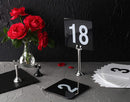New Star Foodservice 23428 Triton Harp Clip Style, Place Card/Table Number Holder, 1.5 Inch, Silver, Set of 12