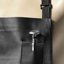 New Star Foodservice 32338 Vinyl Bib Apron with Leatherette Finish, Set of 2, Black