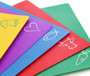 New Star Foodservice 28713 Flexible Cutting Board, 12-Inch by 15-Inch, Assorted Colors, Set of 5