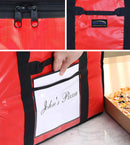 New Star Foodservice 50134 Insulated Pizza Delivery Bag, 20" by 19" by 13", Red
