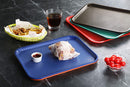 New Star Foodservice 24364 Blue Plastic Fast Food Tray, 10 by 14 Inch, Set of 12