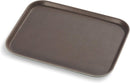 New Star Foodservice 25002 Restaurant Grade Non-Slip Tray, Plastic, Rubber Lined, Rectangular, 12-Inch x 16-Inch, Brown