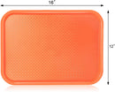 New Star Foodservice 24630 Fast Food Tray, 12 by 16-Inch, Orange, Set of 12