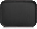 New Star Foodservice 25095 Restaurant Grade Non-Slip Tray, Plastic, Rubber Lined, Rectangular, 14-Inch x 18-Inch, Black