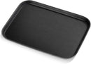 New Star Foodservice 24975 Restaurant Grade Non-Slip Tray, Plastic, Rubber Lined, Rectangular, 12-Inch x 16-Inch, Black