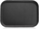 New Star Foodservice 24852 Restaurant Grade Non-Slip Tray, Plastic, Rubber Lined, Rectangular, 10" x 14" Inch, Black