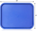 New Star Foodservice 24364 Blue Plastic Fast Food Tray, 10 by 14 Inch, Set of 12