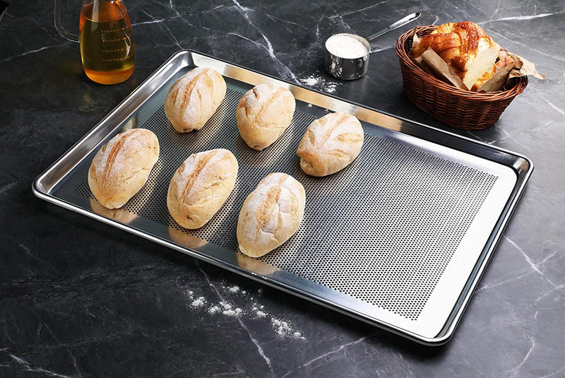 12-Pack) Wholesale Aluminum Baking Sheet Pans 18 x 26 Perforated  Full-Size