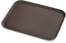 New Star Foodservice 25187 Restaurant Grade Non-Slip Tray, Plastic, Rubber Lined, Rectangular, 15-Inch x 20-Inch, Brown