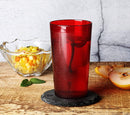New Star Foodservice 46328 Tumbler Beverage Cup, Stackable Cups, Break-Resistant Commercial SAN Plastic, 12 oz, Red, Set of 12