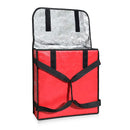 New Star Foodservice 50073 Insulated Pizza Delivery Bag, 18" by 18" by 5", Red