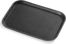 New Star Foodservice 24852 Restaurant Grade Non-Slip Tray, Plastic, Rubber Lined, Rectangular, 10" x 14" Inch, Black