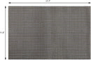 New Star Foodservice 28195 Crossweave Woven Vinyl Placemats, Set of 4, Electrum Silver