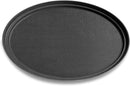 New Star Foodservice 25576 NSF International Certified Plastic Non-Slip Tray, 24-Inch x 29-Inch, Oval, Black