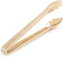 New Star Foodservice 35506 Utility Tong, High Heat Plastic, Scalloped, 12 inch, Set of 12, Beige