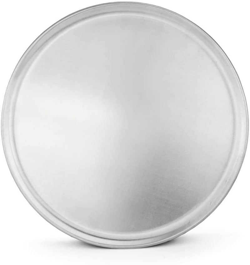 New Star Foodservice 51032 Restaurant-Grade Aluminum Pizza Pan, Baking Tray, Coupe Style, 14-Inch, Pack of 6